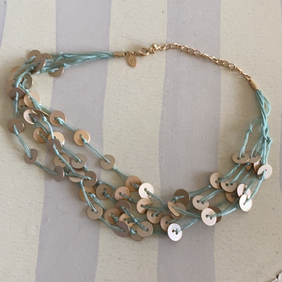 Banana Republic Layered Gold Button Necklace - Picture 3 of 3